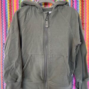 Little Sleepies Olive Green Kids Zip Hoodie
